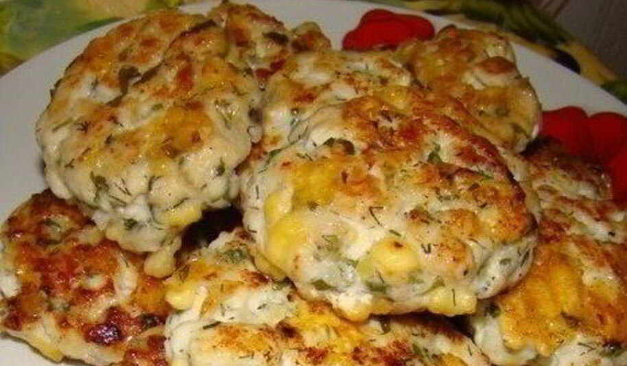 Рецепт куриных котлет с сырома и петрушкого