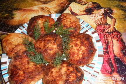 Куриные котлеты с творогом