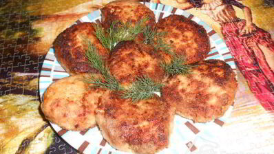 куриные котлеты с творогом