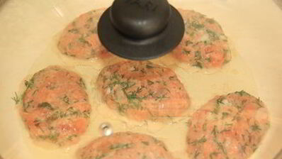 рубленные котлеты из горбуши