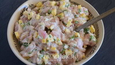 рубленные котлеты из куриной грудки с сыром