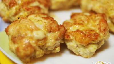 рубленные котлеты с горчично-сырной начинкой