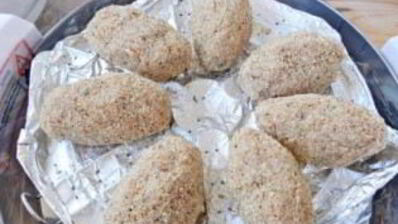 рыбные котлеты в аэрогриле