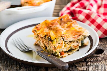 Домашняя овощная лазанья