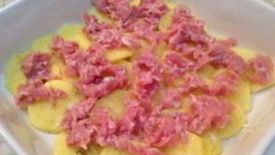 картофельная лазанья с фаршем