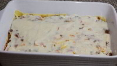 лазанья с фаршем и овощами