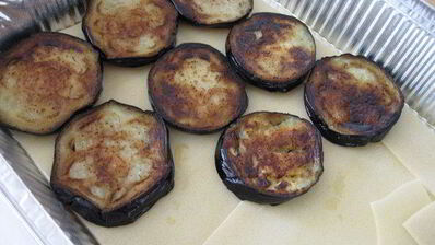 лазанья с мясным фаршем и баклажанами