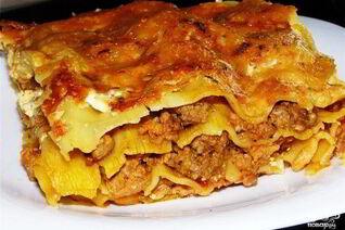 Лазанья с мясом в мультиварке