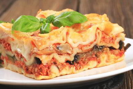 Лазанья с овощами