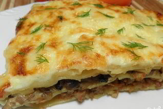 Простая лазанья с фаршем