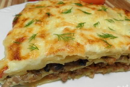 Простая лазанья с фаршем