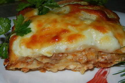 Сочная мясная лазанья