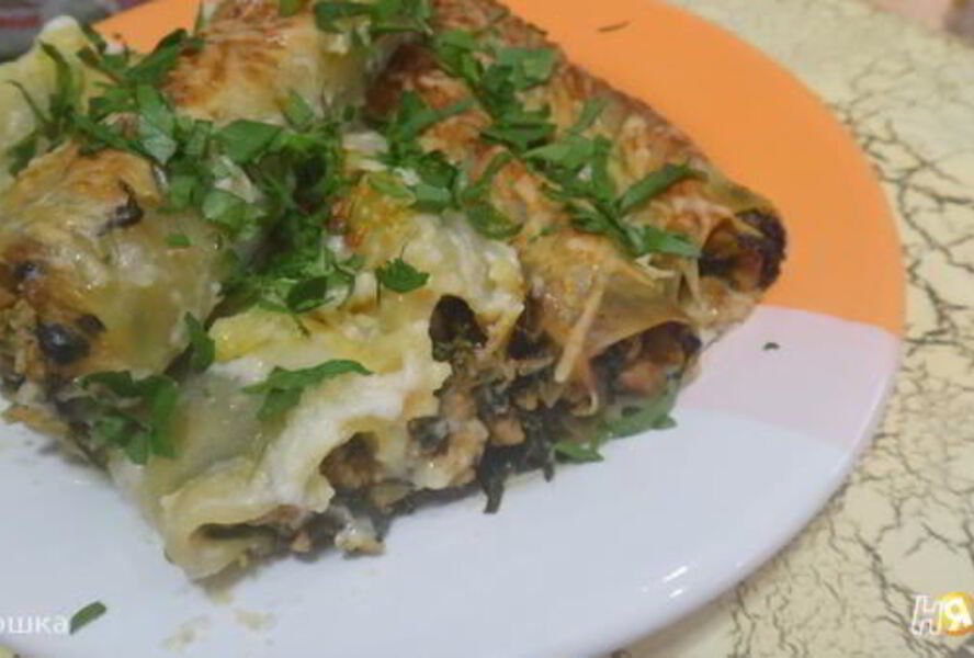 Каннелони со шпинатом