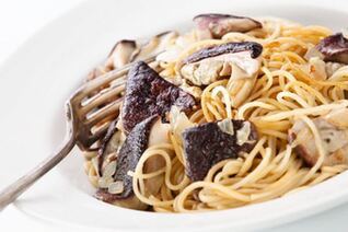 Паста с белыми грибами