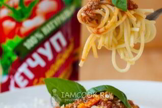 Спагетти Болоньезе с фаршем