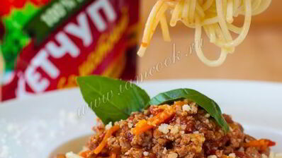 спагетти болоньезе с фаршем