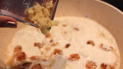 спагетти с креветками в сливочном соусе