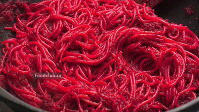 свекольные спагетти
