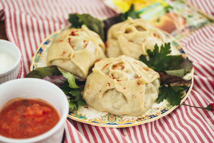 Манты с тыквой