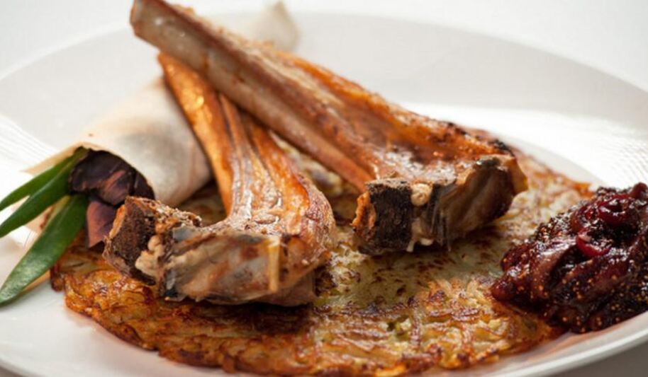 Рецепт бараньего каре с картофельныма драникома