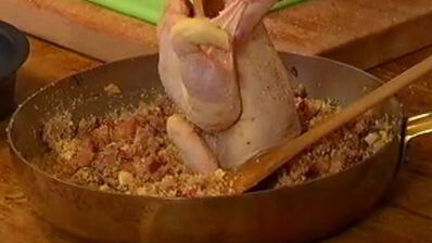 фаршированные цыплята с каштанами