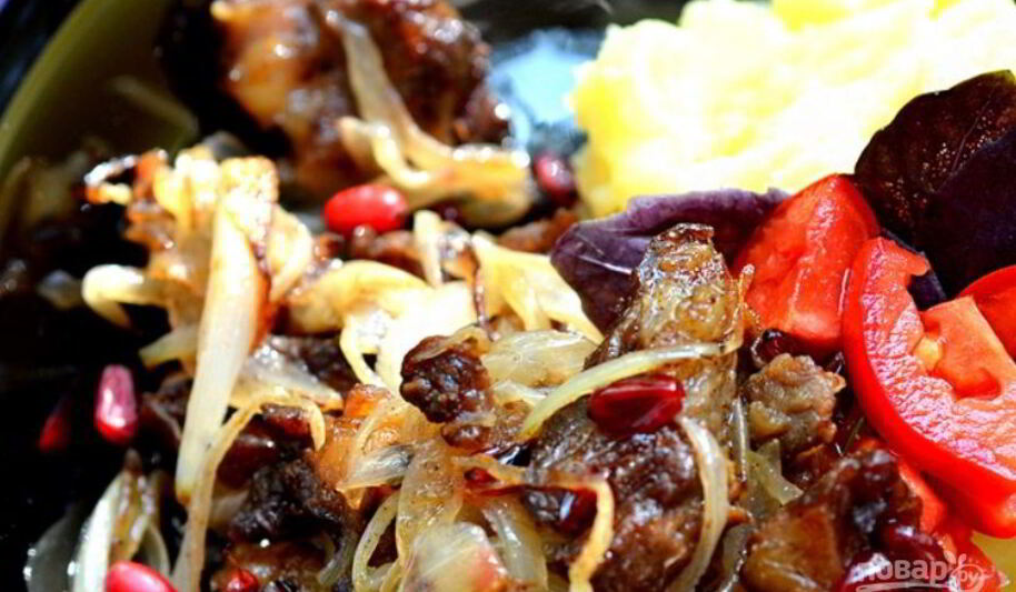 Рецепт говядины с луком и барбарисом