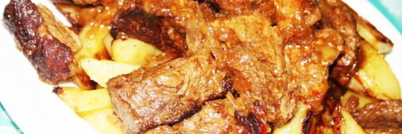 Говядина в пиве с хлебной подливой