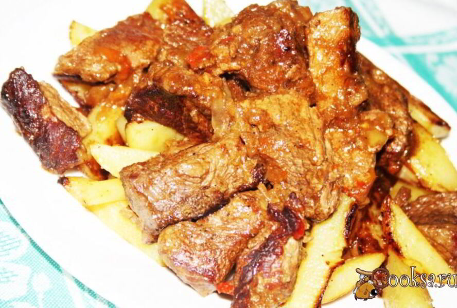 Говядина в пиве с хлебной подливой