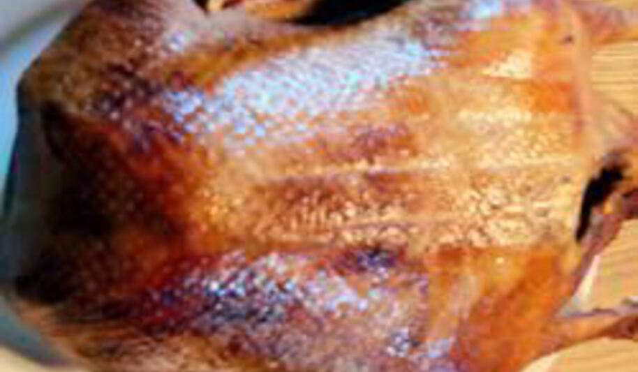 Рецепт гуся фаршированного диким рисом