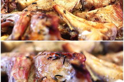 Кролик, запеченный с тимьяном