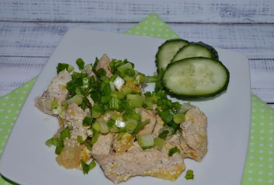 Куриная грудка с апельсинами