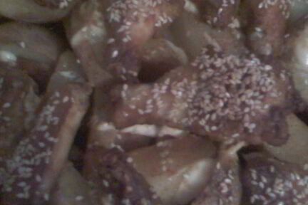 Куриные крылышки с картошкой на ужин