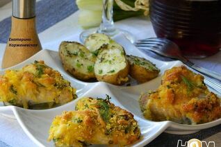 Куриные крылышки в хрустящей, сырной шубке