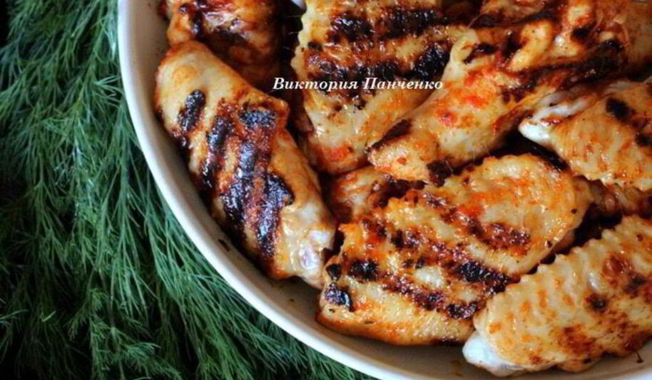 Рецепт куриных крылышек в остром томатно-яблочном маринаде