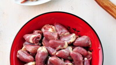 куриные сердечки в восточном стиле