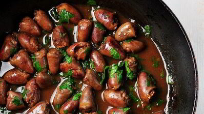 куриные сердечки в восточном стиле