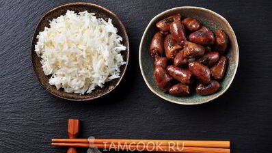 куриные сердечки в восточном стиле