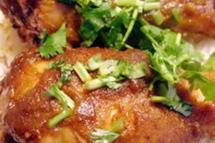 Курица с карри, медом и горчицей