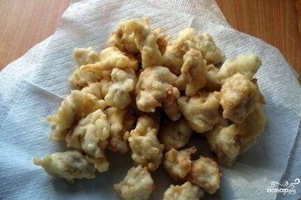 Курица в кляре во фритюре