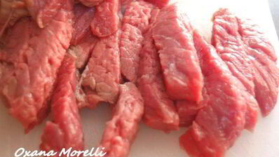 мясо по-гоголевски с блинами-дерунами