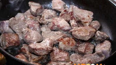 мясо с баклажанами