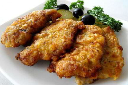 Сочные отбивные в чесночном кляре