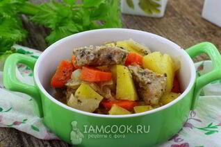 Свинина с картошкой в духовке в рукаве