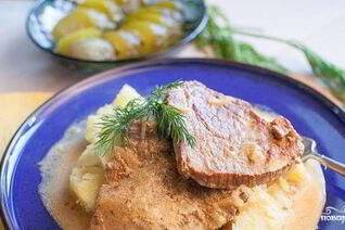 Телятина в сметане