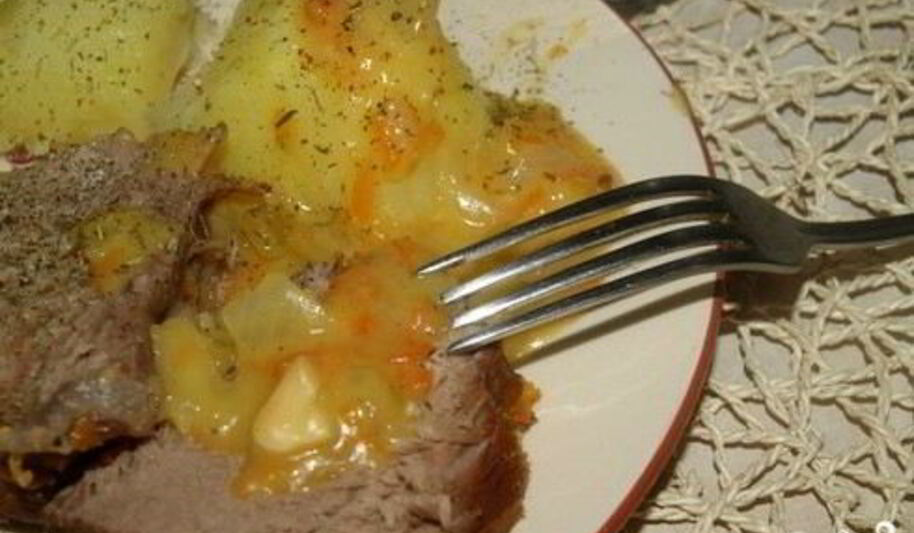 Рецепт тушеной телятины с подливкой