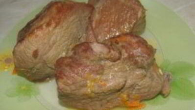 тушеная телятина с подливкой