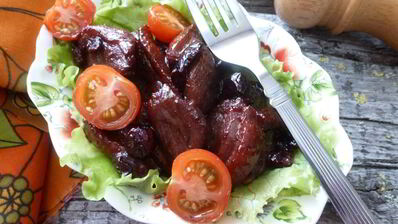 утиная грудка c вишней