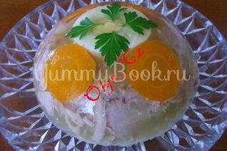 Заливная рулька из индюшатины