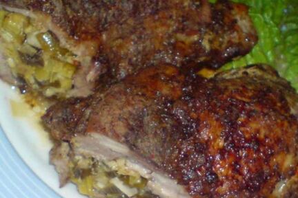 Запеченная свиная грудинка