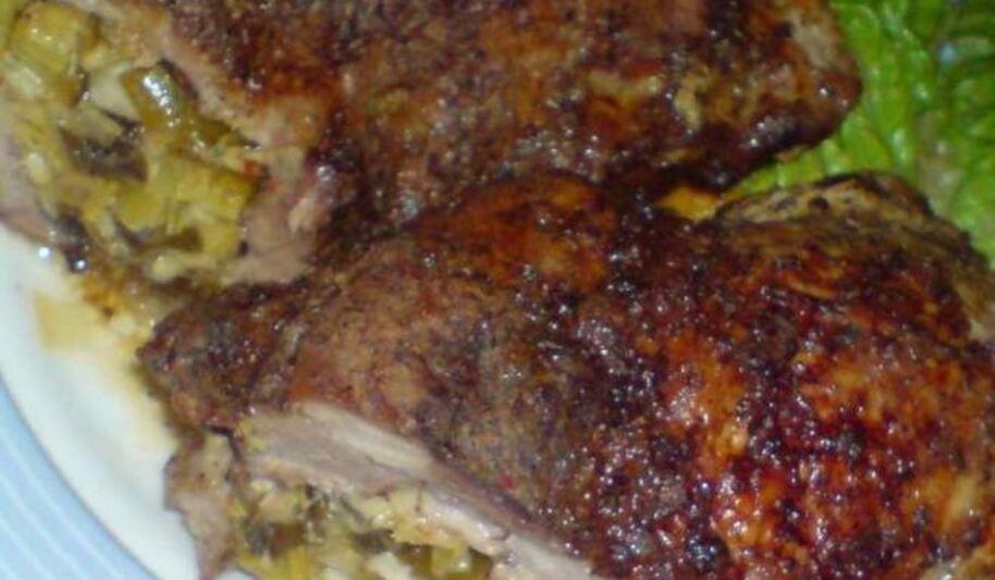 Рецепт запеченной свиной грудинки